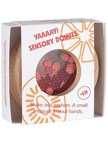 Sonajero sensorial donut, frutas | Petit Boum