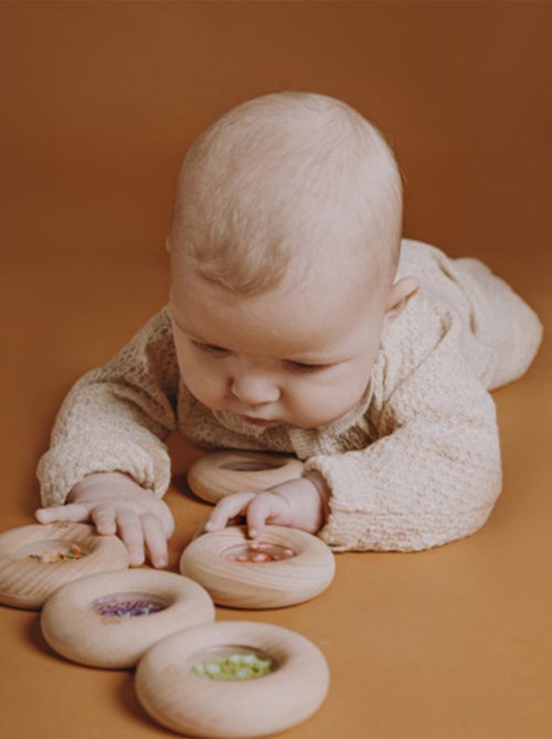 Sonajero sensorial donut, frutas | Petit Boum - Kiabi