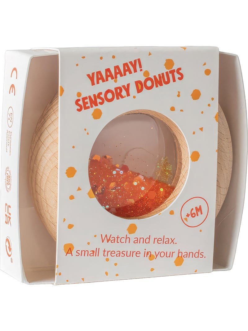 Sonajero sensorial para beb? | Petit Boum Naranja - Kiabi