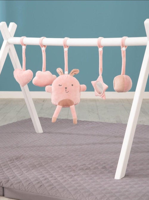 Sonajero y juguetes para colgar en el arco de juegos - Juego de 5 piezas 'Roba lil cuties' - Kiabi