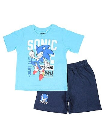 Sonic - Conjunto camiseta y short niño
