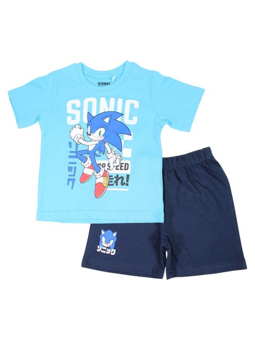 Sonic - Conjunto camiseta y short niño - Kiabi