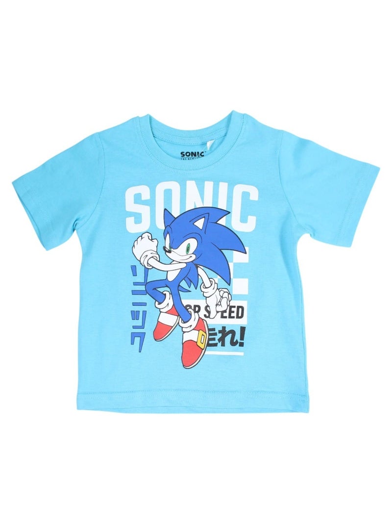 Sonic - Conjunto camiseta y short niño Azul - Kiabi