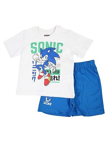 Sonic - Conjunto camiseta y short niño