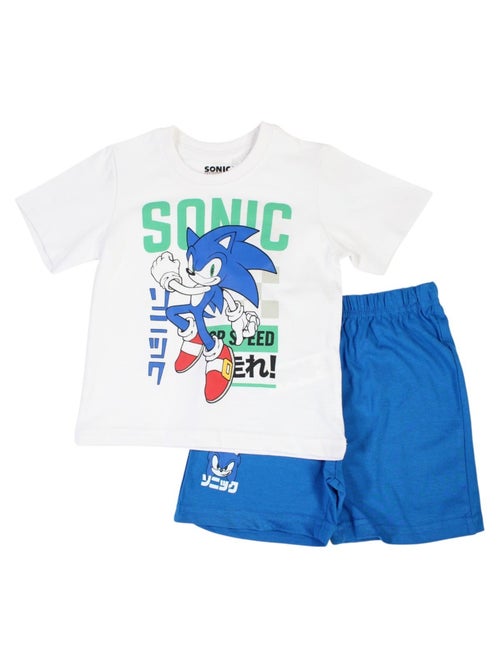 Sonic - Conjunto camiseta y short niño - Kiabi