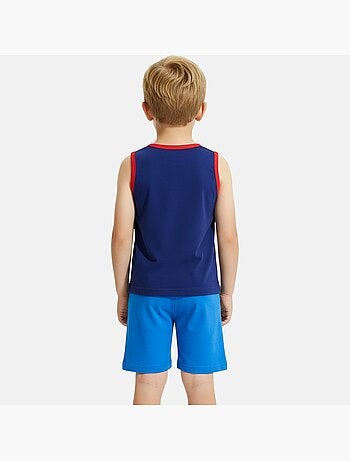 Sonic - Conjunto niño camiseta sin mangas y pantalón corto