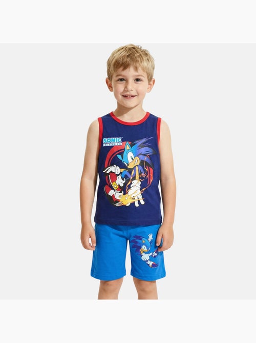 Sonic - Conjunto niño  camiseta sin mangas y pantalón corto - Kiabi