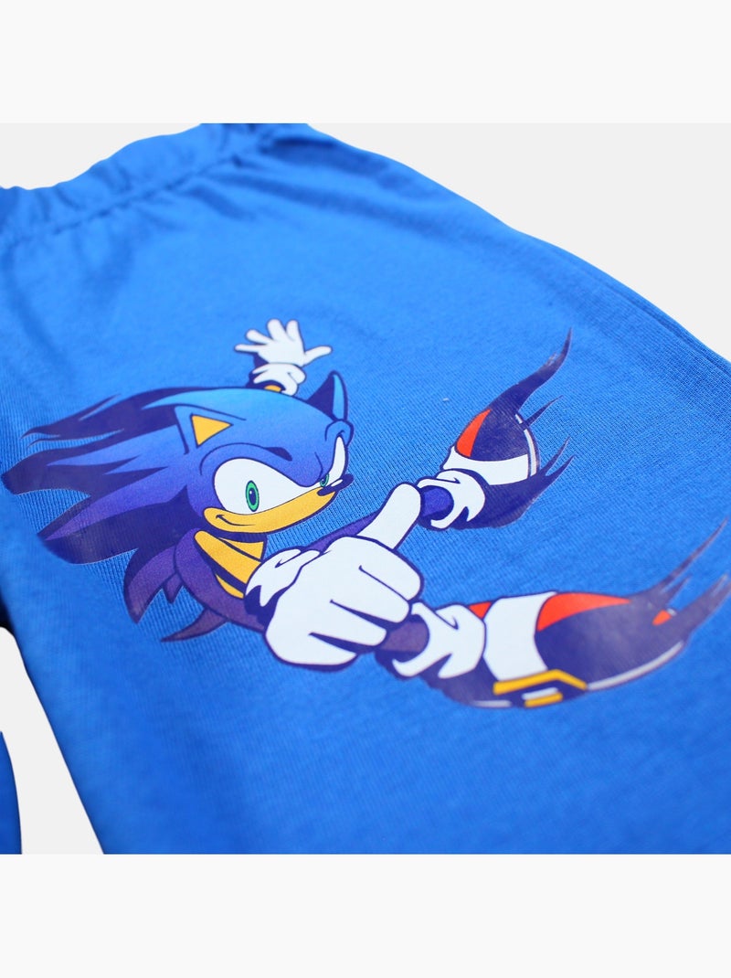 Sonic - Conjunto niño camiseta sin mangas y pantalón corto Azul marino - Kiabi