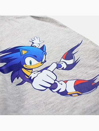Sonic - Conjunto niño camiseta sin mangas y pantalón corto