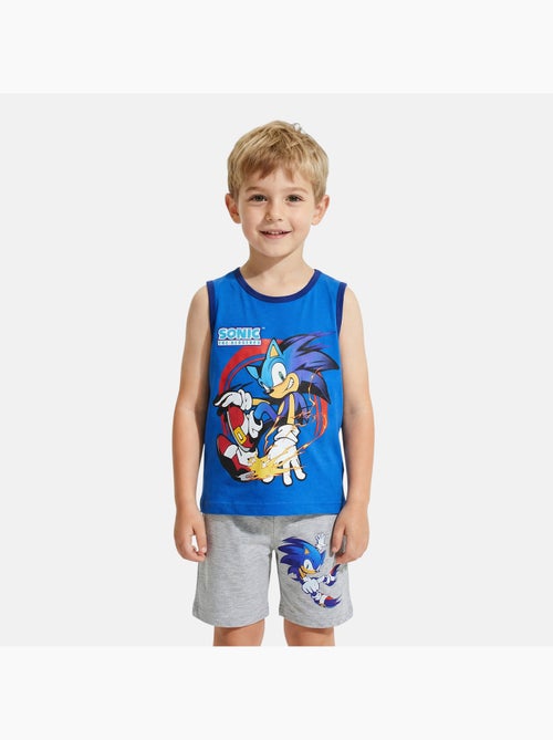 Sonic - Conjunto niño camiseta sin mangas y pantalón corto - Kiabi