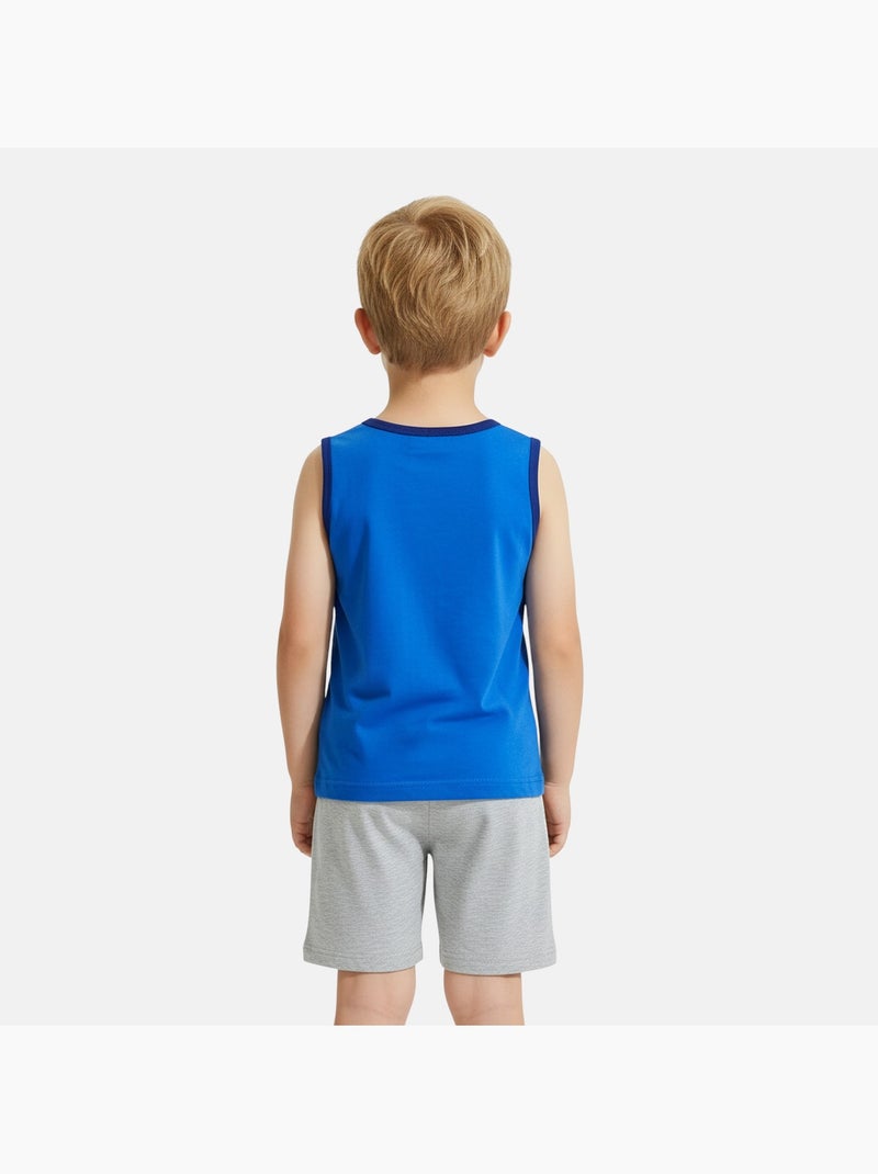 Sonic - Conjunto niño camiseta sin mangas y pantalón corto Azul - Kiabi