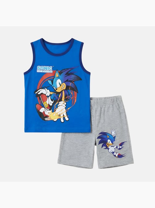 Sonic - Conjunto niño camiseta sin mangas y pantalón corto - Kiabi