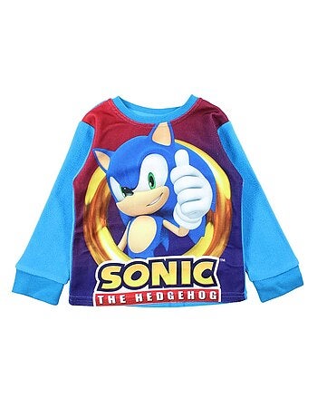 Sonic - Pijama polar para niño