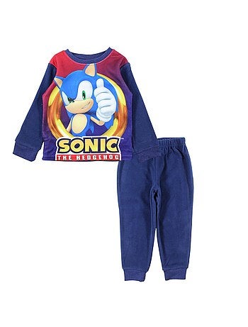 Sonic - Pijama polar para niño