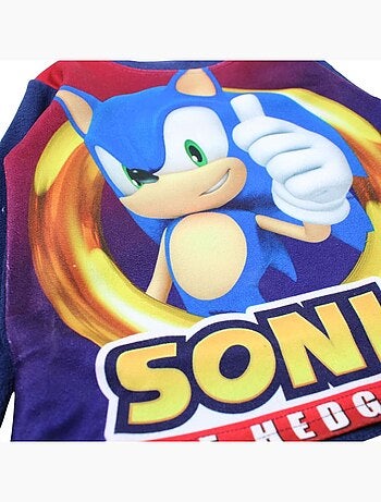 Sonic - Pijama polar para niño