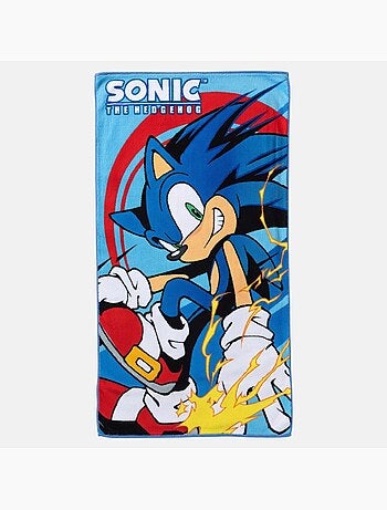 Sonic - Toalla de playa infantil