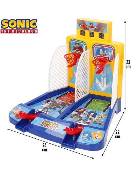 Sonic juego basket arcade de mesa con luz y sonido - Kiabi