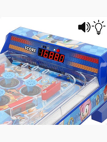 Sonic pinball arcade de mesa con luz y sonido