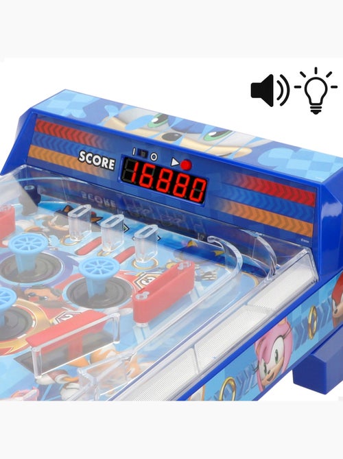 Sonic pinball arcade de mesa con luz y sonido - Kiabi