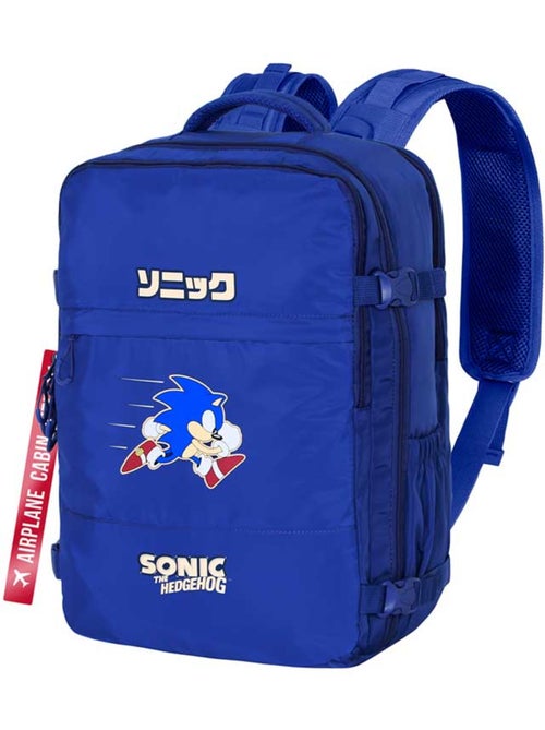 Sonic The Hedgehog Action Mochila Mercury Viaje Cabina Avión 40x20x25cm, Azul - Kiabi Sonic The Hedgehog Action Mochila Mercury Viaje Cabina Avión 40x20x25cm, Azul - Kiabi