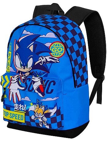 Sonic the hedgehog go mochila hs fan 3.0, azul