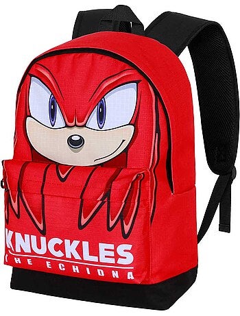 Sonic the hedgehog knuckles sight mochila hs fan 2.2, rojo