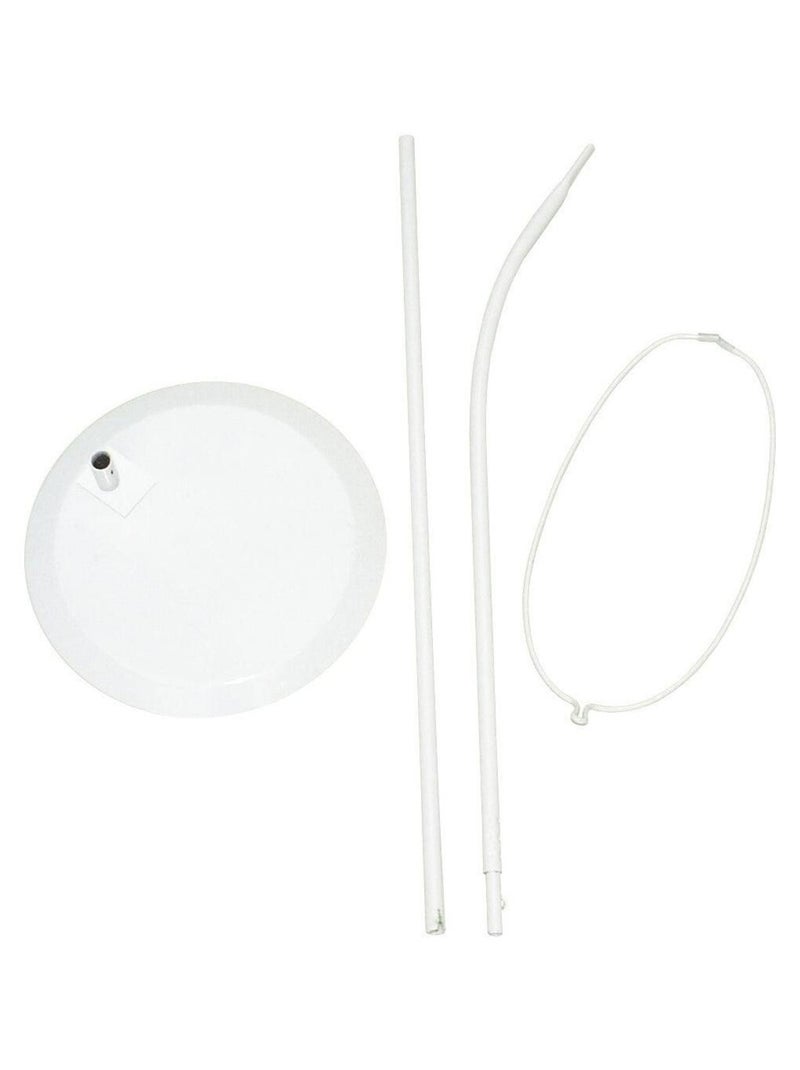 Soporte de dosel con base redonda en acero perfilado - Altura 150 cm 'Roba' Blanco - Kiabi