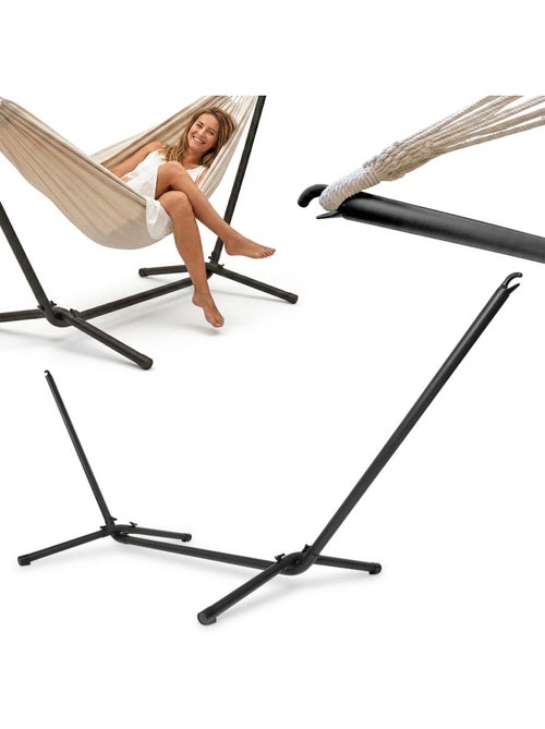 Soporte metálico para hamaca de jardín hypermotion 295 x 100 x 96 cm carga 110 kg - Kiabi