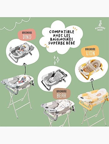 Soporte para bañera para modelos Bear, Dino y Lion- Kit de desagüe incluido | SUPERBE BEBE