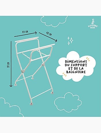 Soporte para bañera para modelos Bear, Dino y Lion- Kit de desagüe incluido | SUPERBE BEBE