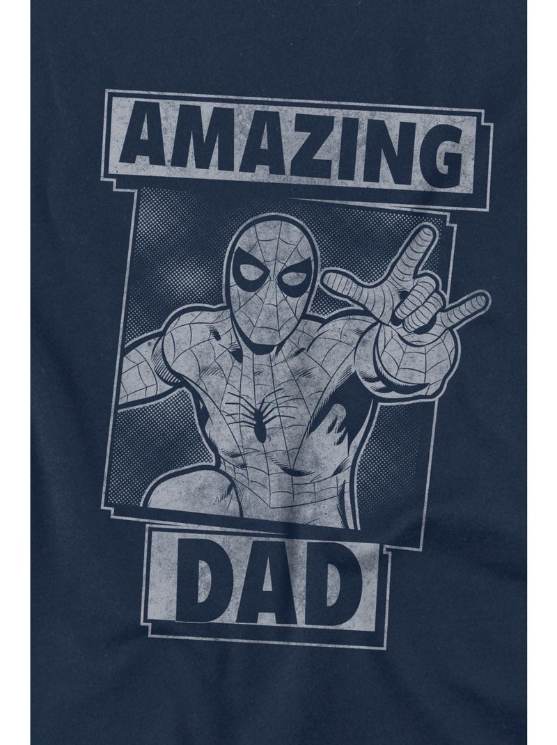 Spider-Man - Camiseta Amazing Dad Solo Día del Padre para Hombre Azul marino - Kiabi