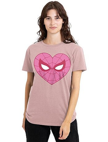 Spider-Man - Camiseta Corazón para Adultos Unisex