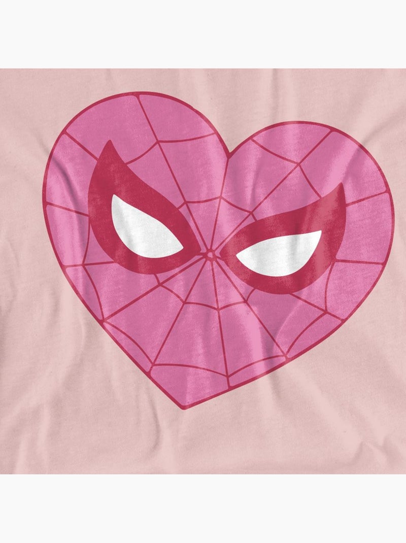 Spider-Man - Camiseta Corazón para Adultos Unisex Rosa pálido - Kiabi