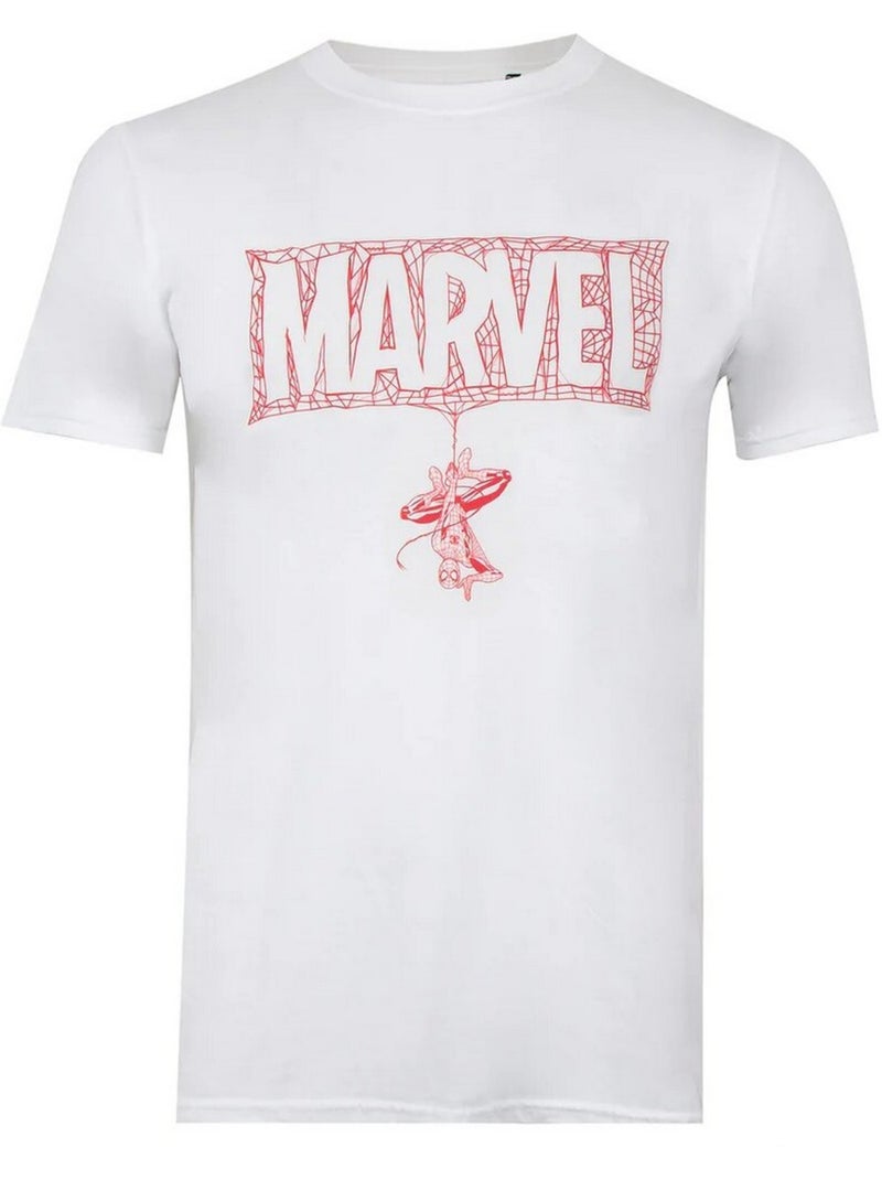 Spider-Man - Camiseta Entramado para Hombre Blanco - Kiabi