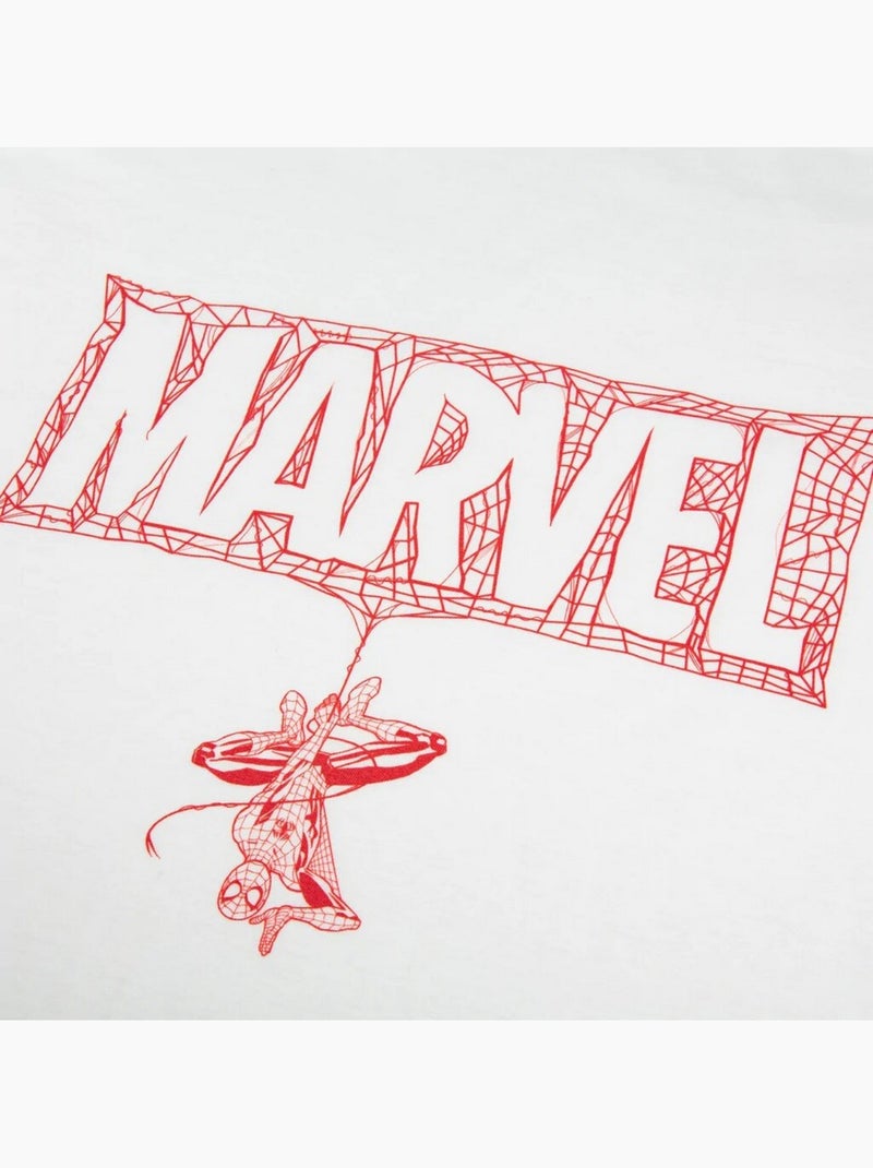 Spider-Man - Camiseta Entramado para Hombre Blanco - Kiabi