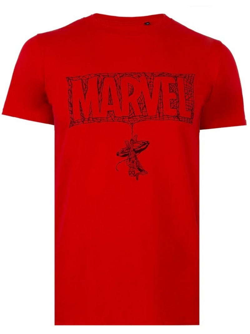 Spider-Man - Camiseta Entramado para Hombre Rojo - Kiabi