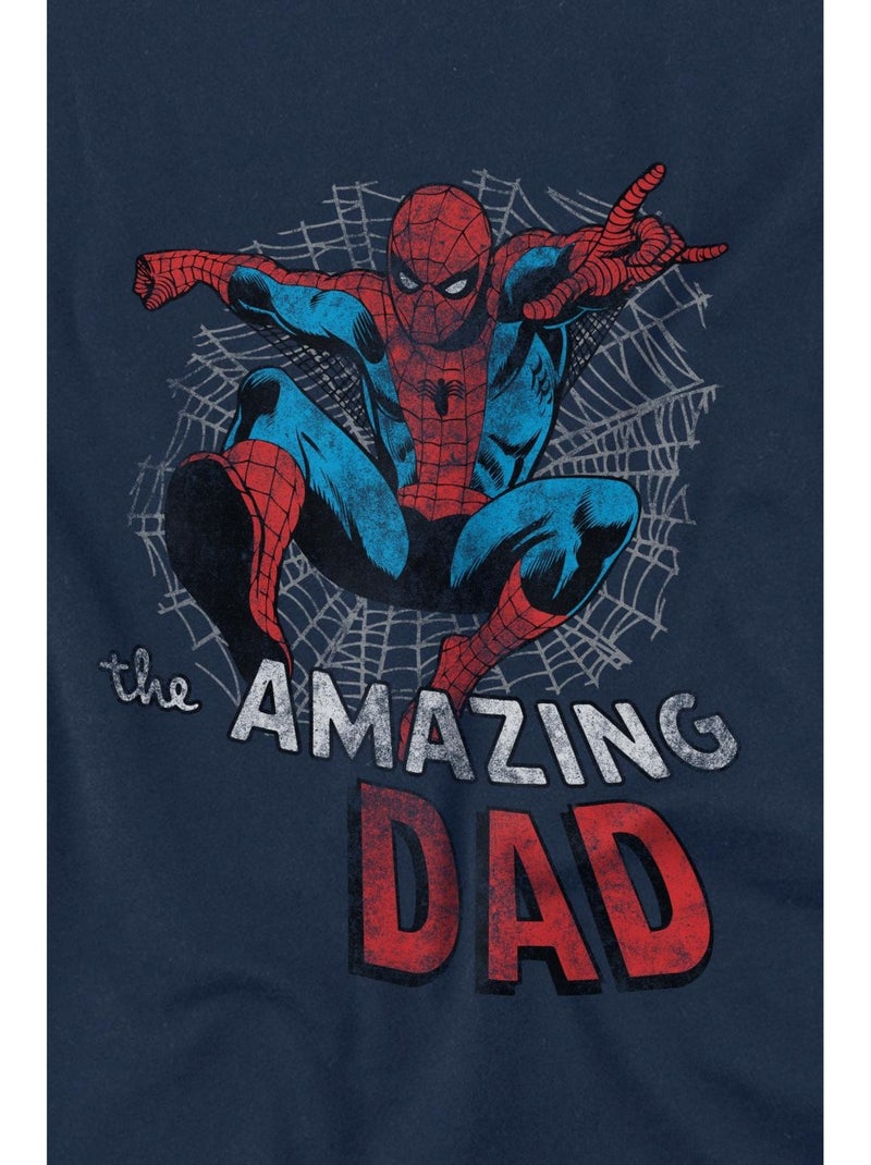 Spider-Man - Camiseta Spider Dad Día del Padre para Hombre Azul marino - Kiabi