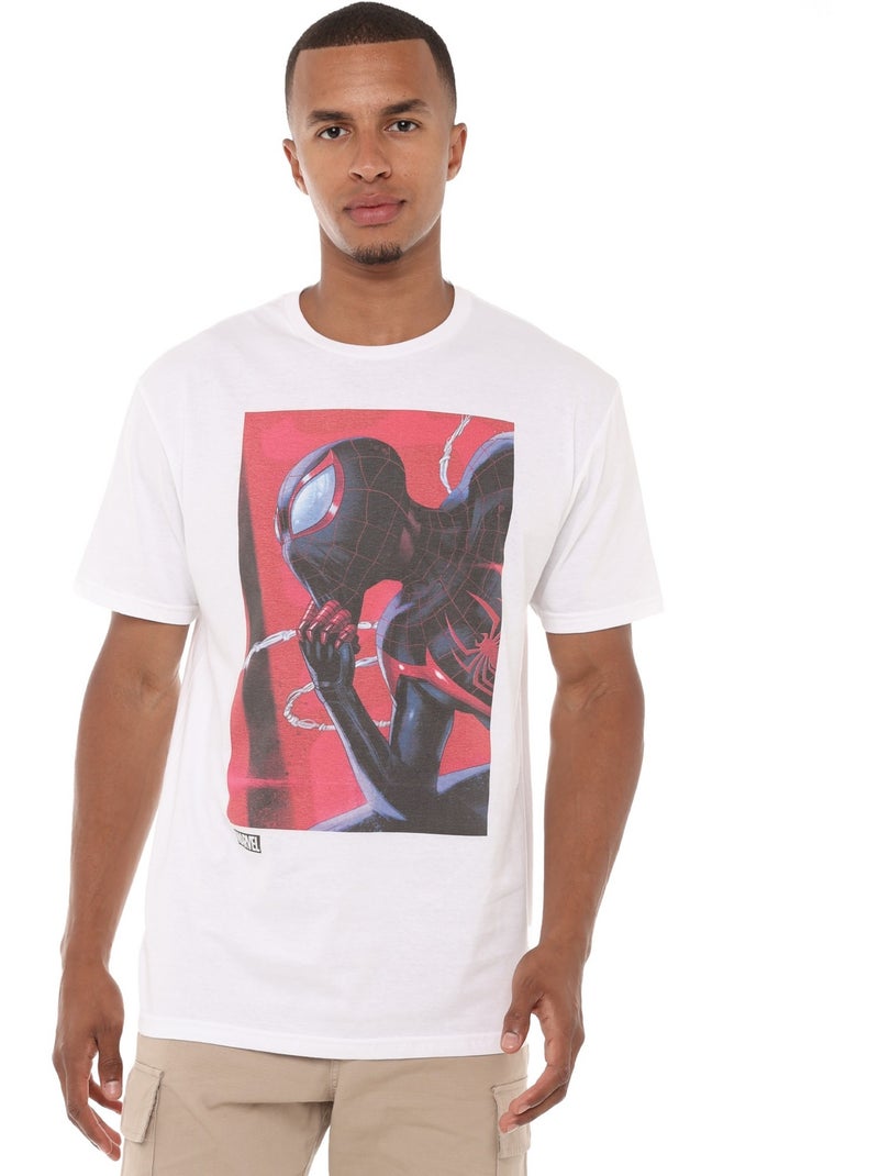 Spider-Man - Camiseta Unmasking Miles Morales para Hombre Blanco - Kiabi
