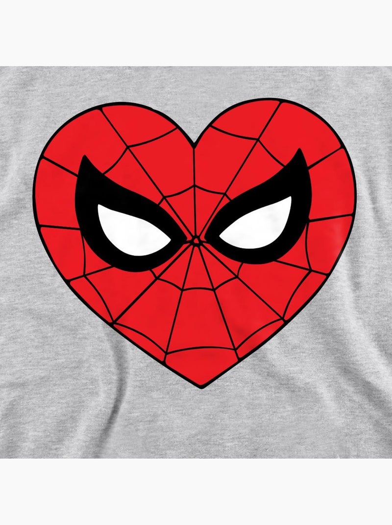 Spider-Man - Jersey Corazón para Adultos Unisex Gris jaspeado - Kiabi