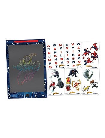 SpiderMan 11'' tableta de tinta electrónica multicolor para aprender a dibuTarro con plantillas