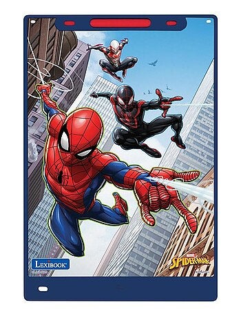 SpiderMan 11'' tableta de tinta electrónica multicolor para aprender a dibuTarro con plantillas