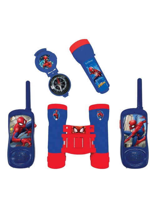 Spiderman aventura conjunto con walkie talkies hasta 120m, prismáticos y brújula - Kiabi Spiderman aventura conjunto con walkie talkies hasta 120m, prismáticos y brújula - Kiabi