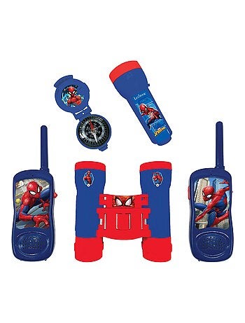 SpiderMan aventura conjunto con Walkie Talkies hasta 120m, prism?ticos y br?jula