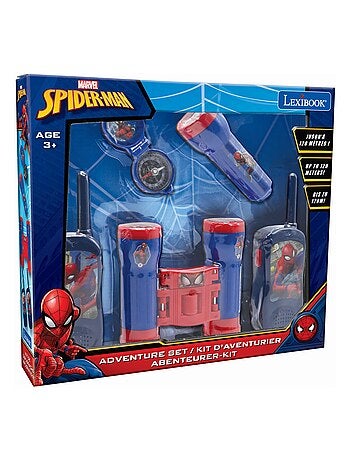 SpiderMan aventura conjunto con Walkie Talkies hasta 120m, prism?ticos y br?jula
