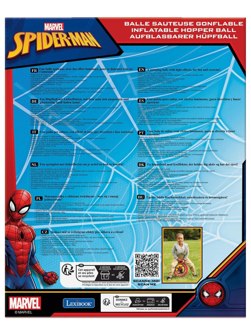 Spiderman Bola Hinchable Electrónica 18' / 45cm Rojo - Kiabi