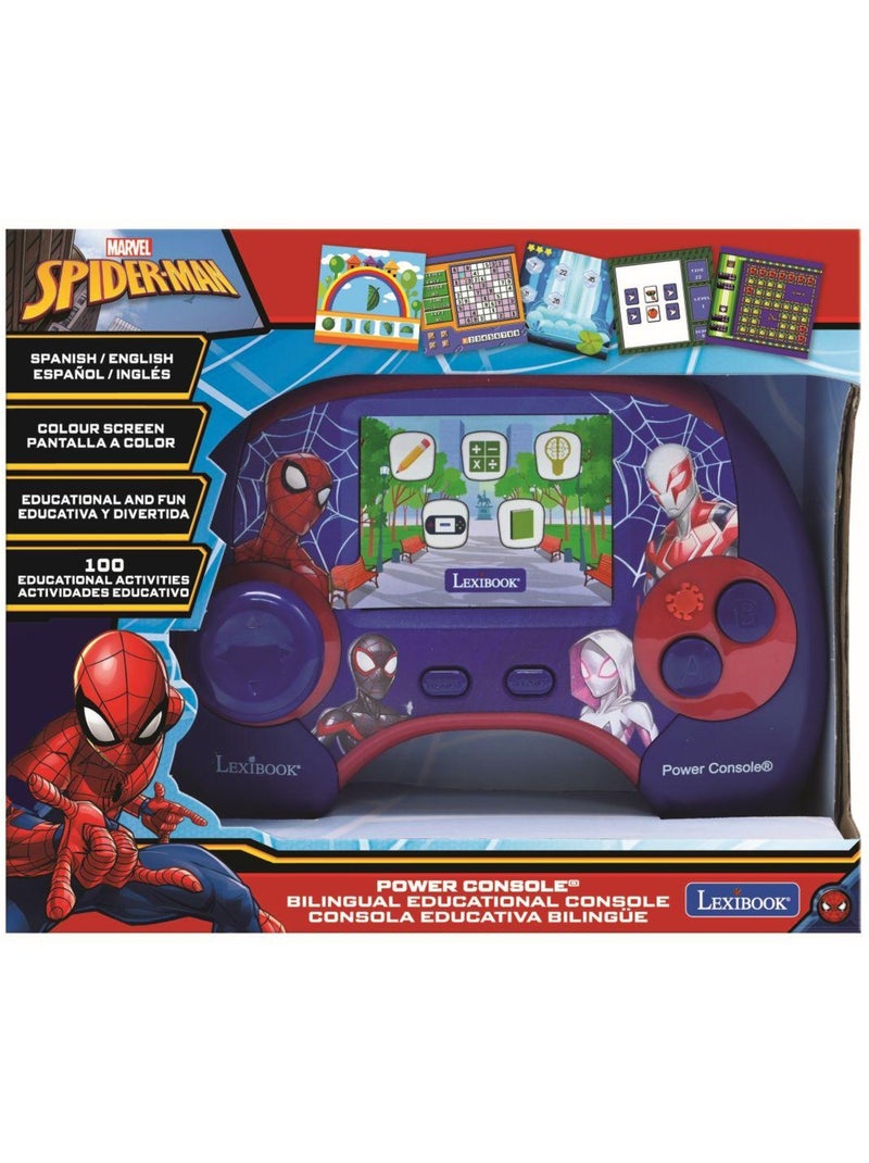 Spiderman Consola educativa de mano bilingüe con pantalla LCD ES/EN Azul - Kiabi