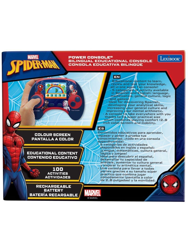 Spiderman Consola educativa de mano bilingüe con pantalla LCD ES/EN Azul - Kiabi