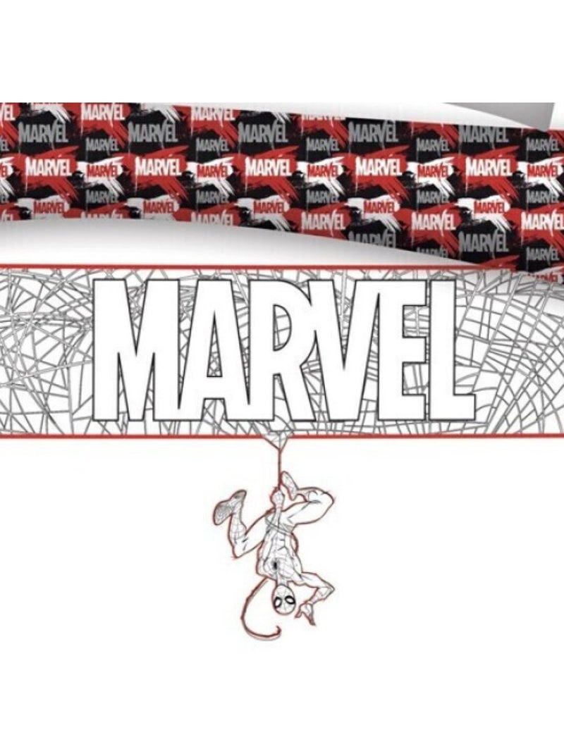 Spiderman, juego de sábanas doble estampado reversible 100% algodón, MARVEL WHITE Rojo - Kiabi