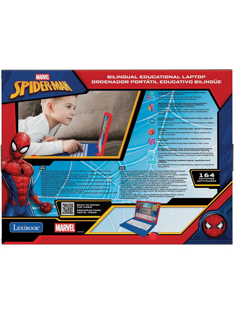 Spiderman puertoátil educativo bilingüe con 164 actividades (EN/ES) Rojo - Kiabi
