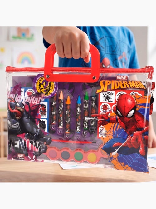 Spiderman set de dibujo con accesorios +3 años - Kiabi Spiderman set de dibujo con accesorios +3 años - Kiabi